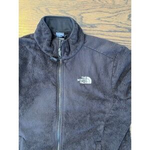 The North Face Women Fleece Black Jacket Coat Size XL Full Zip TNF Extra Large